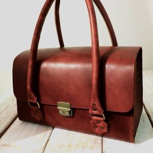 Leather Vintage Style Doctor Handbag